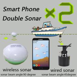 Portátil Bluetooth Fish Finder, ecosonda sem fio, sensor Sonar, profundidade Fishfinder para lago e pesca marítima, IOS e Android - Image 1
