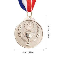 Prêmio medalha com fita cinta para esportes ao ar livre, vencedor de recompensa e competição de futebol, ouro prata bronze, 1-30PCs - Image 6