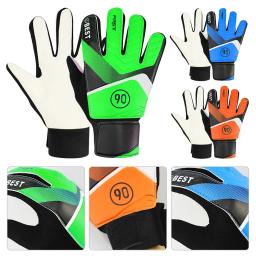Luvas de látex futebol goleiro para crianças, luvas de futebol goleiro, anti-colisão, crianças esportes proteção completa dedo, n ° 5, n ° 6, n ° 7 - Image 1
