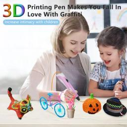Caneta de Desenho de Impressão 3D para Crianças, Conjunto Engraçado DIY para Crianças, Aniversário, Natal, Presente Criativo com Filamento PLA - Image 6