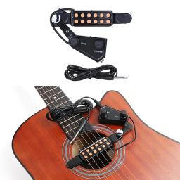 Violão e clássica guitarra transdutor, captador 12 som buraco, Tom e Volume Control - Image 1