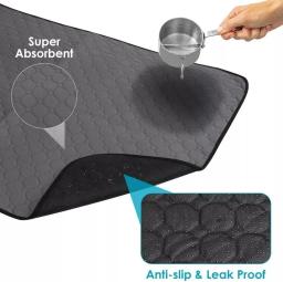 Tapete higiênico reutilizável lavável para cães grandes, camas para cães, almofada de treinamento, urina absorvente, fralda, tampa do assento do carro, proteção do meio ambiente - Image 2