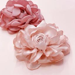 Broches coreanos de rosa para mulheres, corpete elegante, fivela cachecol, alfinetes de colarinho de camisa, joias da moda, broche de casamento 10cm - Image 3