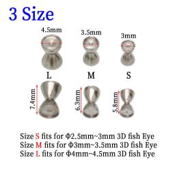 20/30 pçs haltere afundado olhos de bronze contas de barra mosca amarrando material para verme louco charlie streamer mosca truta isca de pesca - Image 2