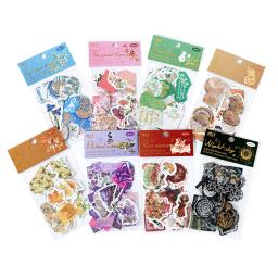 Papelaria Dourada Kawaii Adesivos, Sonho Velho Diário Decorativo, Mobile Scrapbooking, Artesanato DIY, 40Pcs por lote - Image 5