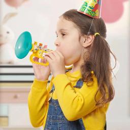 Brinquedo trompete para crianças, música soprando, tocando instrumentos, brinquedo para brincar, assobio, brinquedos masculinos e femininos - Image 4