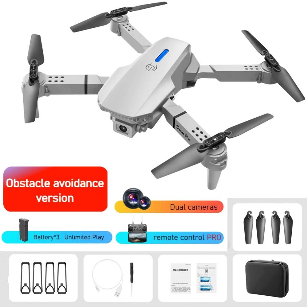 E88 rc drone professinal com câmera grande angular hd 1080p helicóptero dobrável wifi fpv altura segurar brinquedo de presente - Image 1