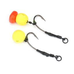 Hirisi 4 pçs ronnie rig carpa gancho de pesca combinação mar pesca bola flutuante tipo isca grupo pesca acessórios - Image 5