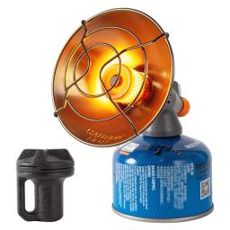 Portátil mini aquecedor de acampamento ao ar livre à prova vento aço inoxidável gás butano aquecedor com caixa armazenamento - Image 1
