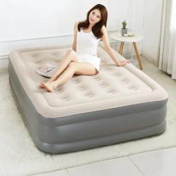 Colchão de ar duplo inflável com bomba embutida, colchão inflável duplo-alto, fácil inflar, cama portátil para cama de casa - Image 2