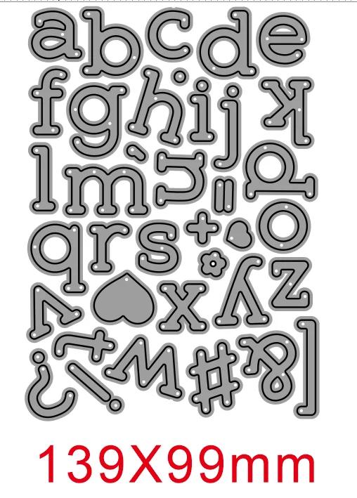 Molde de Corte de Metal Addy para Scrapbook com 25 Estilos de Números e Letras em Papel Artesanal