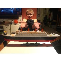 Blocos de construção de navios para crianças, 3D Hobbies Kits, tijolos compatíveis, modelo de cidade, cruzeiro Titanic, barco, brinquedos, RMS, 10294 - Image 3