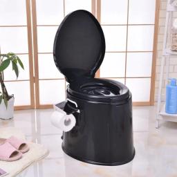 Vaso sanitário de viagem portátil compacto balde potty assentos w _ tanque de resíduos de pouco peso ao ar livre interior para acampar e caminhadas - Image 5