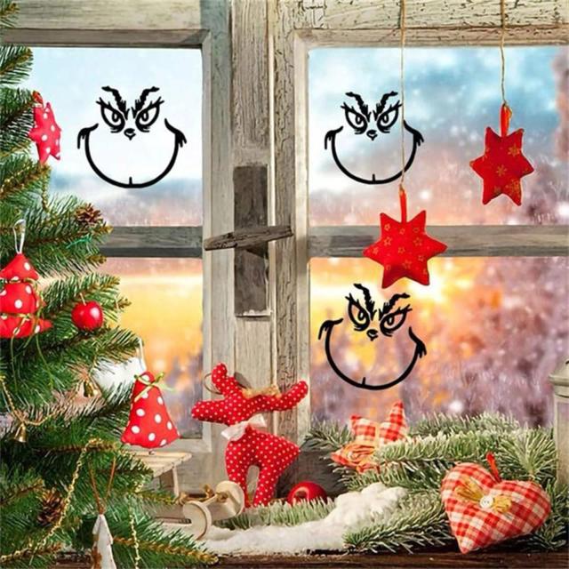 Adesivos Criativos de Natal para Enfeites de Bola - 20 Decalques de Vinil para DIY