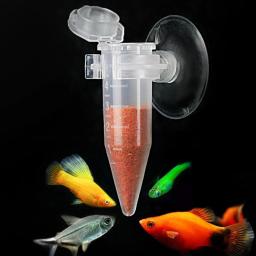 Alimentador automático de peixes, Alimentador de camarão salmoura, Alimentador de alimentação Red Worm Funnel Cup, Fish Food Feeding Tool Aquarium, 1 a 5Pcs - Image 4