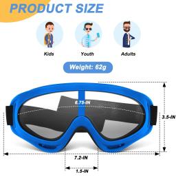 Óculos de proteção/óculos de segurança/óculos de motocicleta compatíveis com armas Nerf para crianças adolescentes jogo batalha ao ar livre - Image 3