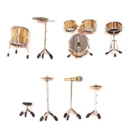 Mini tambor modelo conjunto de instrumentos musicais em miniatura modelos de cobre mini tambor ornamento premium escritório em casa decoração artesanato - Image 4