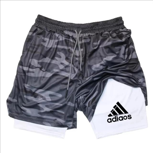 Shorts de compressão masculino Verão Ginásio Fitness Correndo Treinamento Esportes Malha Respirável Secagem Rápida