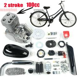 Kit de motor de bicicleta elétrica, moto motor a gasolina, motor para DIY, mountain bike, conjunto completo, 100cc, 2 tempos, 36 dentes, 44 dentes - Image 2