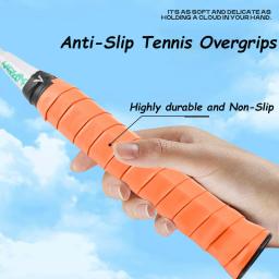 Fita antiderrapante do aperto da raquete do tênis, Absorvente Badminton Racket Overgrips para treinamento, alta qualidade, 1 Pc - Image 2
