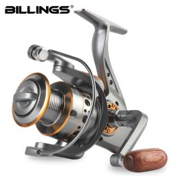 BILLINGS DC 1000 ~ 7000 Series, relação de engrenagem 5.2:1, arrasto máximo de 26LB, carretel de metal CNC, carretel de pesca giratório, para água doce e salgada - Image 1