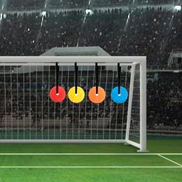 Discos Alvo de Futebol para Melhorar a Precisão, Discos De Treinamento, Treinador De Futebol, Objetivo Esportivo Leve, 4Pcs - Image 1