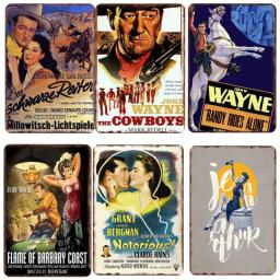 Cartaz Retro de Metal Tin, Placa de filme, Cartaz de parede para bar, Decoração de parede do clube, Pingente Vintage - Image 4