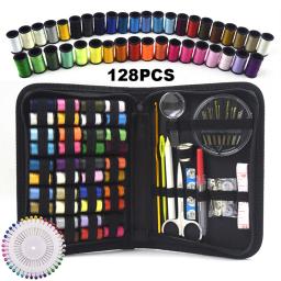 Kits de costura diy multi-função caixa de costura conjunto para mão acolchoado costura linha de bordado acessórios de costura kits de costura - Image 1