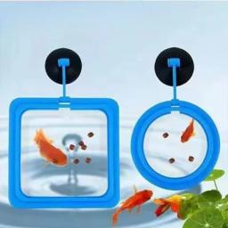 Anel De Alimentação De Alimentos Para Peixes Estação Flutuante Bandeja De Alimentos Dispositivo De Alimentador Aquário, Anti-difusão, Tanque, 1Pc - Image 1