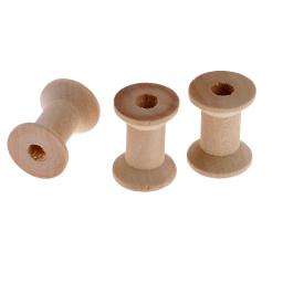 Carretéis De Linha De Costura De Madeira Natural, Ferramentas De Bobinas Vazias, Artesanato De Roupas DIY, Acessórios Novos e Quentes, 28x21mm, 10 PCs - Image 4