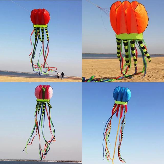 Linha de Nylon Jellyfish para Pipas Gigantes e Windsurf - Frete Grátis, 8m, Ideal para Adultos