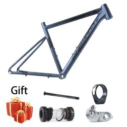 Agentx 700c quadro de bicicleta estrada ultraleve liga alumínio roteamento interno mountain bike 142x12mm através do eixo racetrack quadro da bicicleta - Image 2