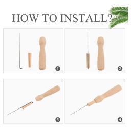 Agulha feltragem ferramentas conjunto para artesanato DIY, suprimentos kit, 4 tamanhos, 128 pcs - Image 2
