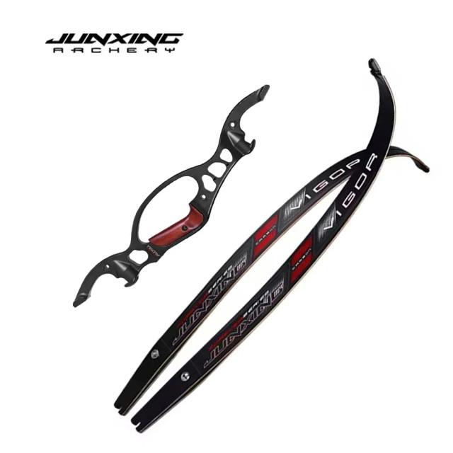 Arco Recurvo JUNXING-H2 para Caça em Liga de Alumínio-Magnésio - Modelos de 25lb e 40lb, 64" de Comprimento