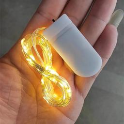 1m-30m led string light 8 cores luzes de fadas led fio de cobre alimentado por bateria para festa de casamento decoração de natal guirlanda de férias - Image 2