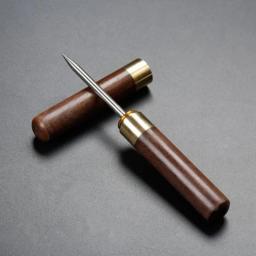 Aço inoxidável picareta de gelo com alça de madeira manual ferramenta de escultura em gelo em casa trituradores de gelo cone barra bartender ferramenta cozinha - Image 1