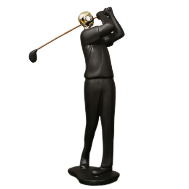 Estátua de Resina Abstrata de Atleta - Escultura Elegante para Decoração de Escritórios e Ambientes Esportivos