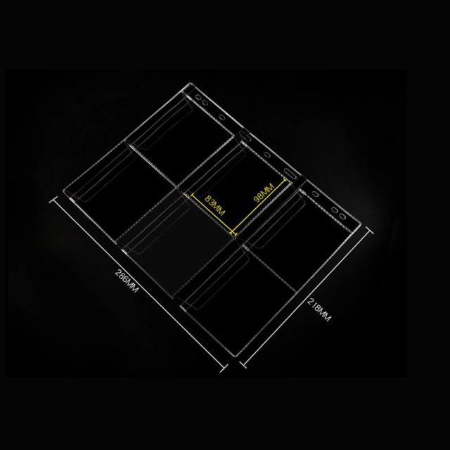 Álbum de Moedas com Páginas em PVC Ácido Livre - Organizador Transparente com 12, 20, 30 e 42 Grades para Selo e Coleção