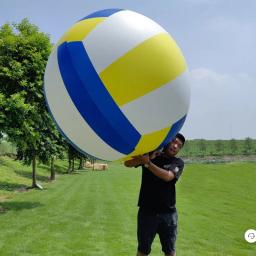 Bola de praia inflável gigante, bola de brinquedo de PVC, vôlei de gramado ao ar livre, jardim de infância escolar divertido, balão novo, 2m-0,6 m - Image 1