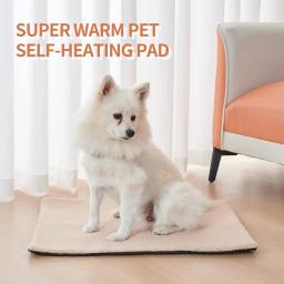 Aconchegante auto-aquecimento pet cobertor, almofadas auto-aquecedores, cama de gato para interior, almofada de aquecimento para gatos, inverno - Image 4