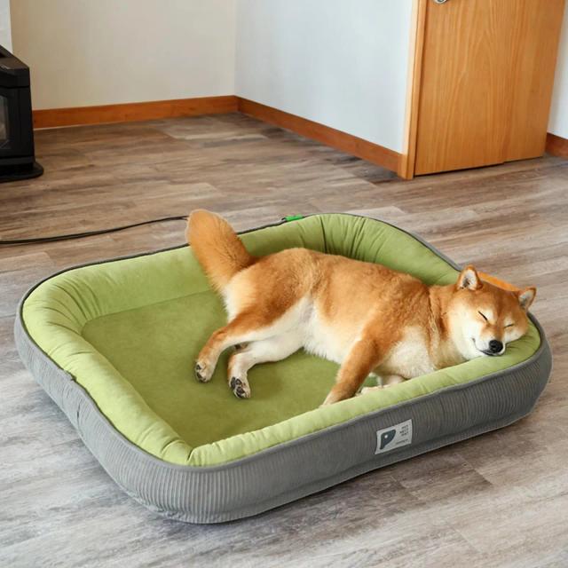 Cama confortável e macia para pets com capa removível, ideal para cães, gatos e coelhos grandes