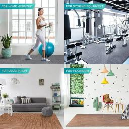 Puzzle Fitness Mat para Home Gym, Tapete de Yoga antiderrapante, Telhas de assoalho de espuma interligadas EVA, Equipamento Home Gym, 1-12Pcs - Image 4