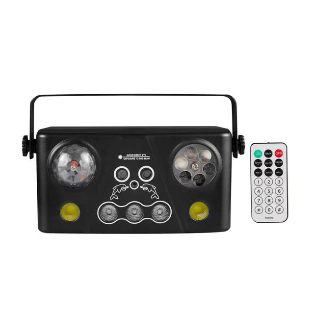 Iluminação LED Strobe com Controle Remoto, Magic Ball e Laser DMX 512 para Festas, KTV e Eventos Inesquecíveis