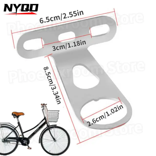 Suporte Dianteiro e Traseiro para Bicicleta com Cesta Anti-Queda para Mountain Bikes e Bicicletas Elétricas - Acessório Ideal para Bicicletas de Estrada