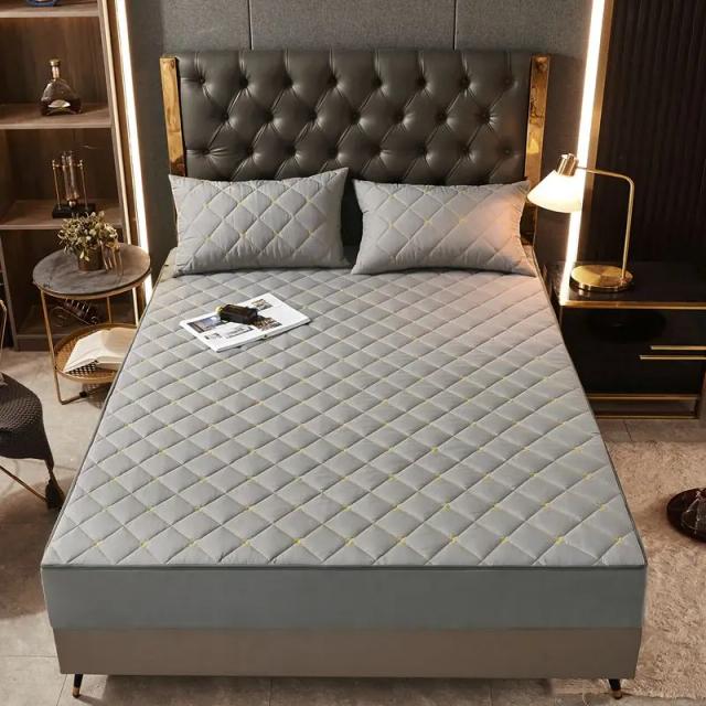 Capa Removível Acolchoada para Colchão King e Queen Size com 6 Lados e Lençol Inclusos