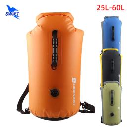 25-60l profissional ipx7 impermeável saco de natação mochila inflável rafting mergulho à deriva saco seco flutuante - Image 1