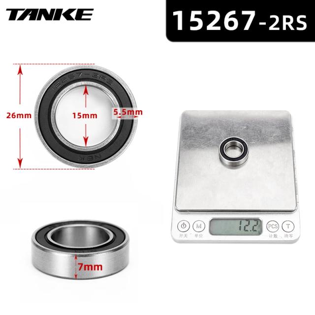 Cubo de bicicleta nbk rolamento palin 16257 ou 6902 ou 6804 ou 6903 2rs peças de reparo de rolamento selado para tanke TH-390 acessórios de bicicleta