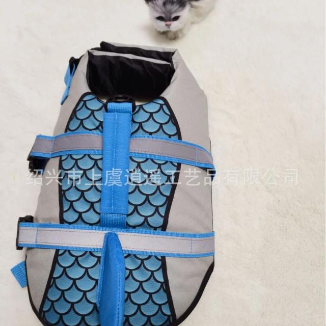 Colete Salva-Vidas para Cães Shark - Flutuabilidade Superior