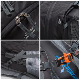 Mochila impermeável de caminhada para homens e mulheres, mochila de alpinismo leve ao ar livre, alta qualidade, de grande capacidade 1311 - Image 6