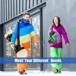 Novo nylon pólo de esqui alça de ombro ajustável portátil alças de suporte de esqui para homens mulheres crianças acessórios de snowboard - Image 4
